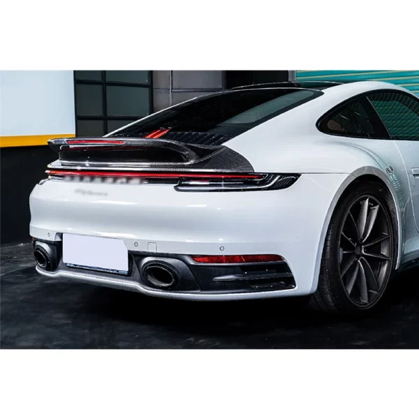 For Porsche 911 2020-2024 Car Modification Bodykit Car 992 Spoiler Car Fixed Rear Wing Carbon Fiber Tail Fin - Image 4