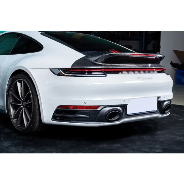 For Porsche 911 2020-2024 Car Modification Bodykit Car 992 Spoiler Car Fixed Rear Wing Carbon Fiber Tail Fin - Image 5
