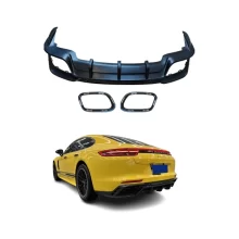 2017-2023 for Porsche  Rear Bumper Lip Kit Carbon Fiber Body Upgrade New Condition-for 971
