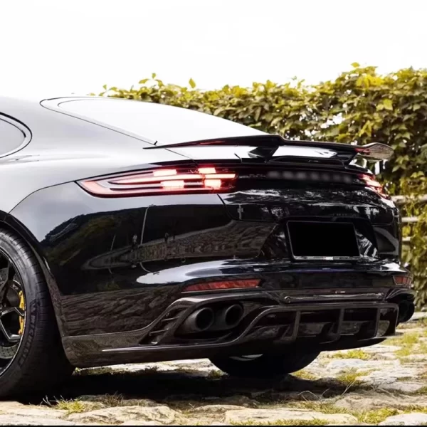 2017-2023 for Porsche  Rear Lip Carbon Fiber Bumper Front Upgrade with New Condition and Fog Light Cut-Outs Model 971 - Image 3
