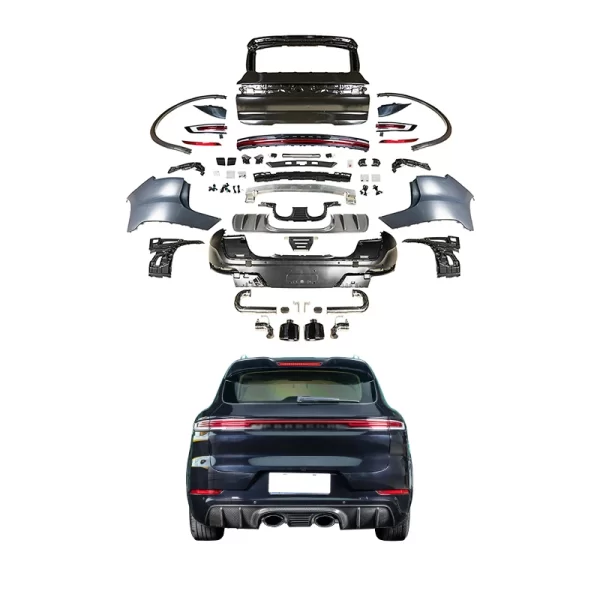 2024 for Porsche Cayenne Turbo GT Body Kit LED Taillights Rear Bumper Upgrade 958 for 2011-2017 Cayenne Includes Fog Light Cut-O