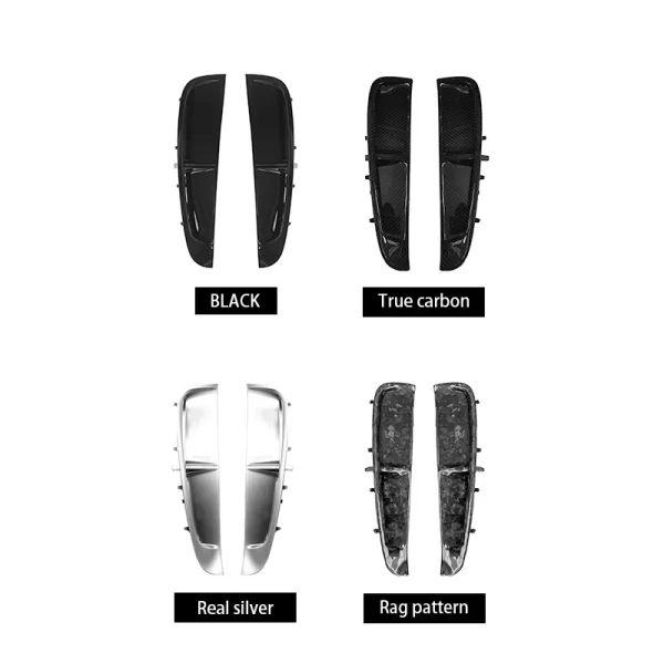 Suitable for Porsche 2017-2024 Panamera Car Side Blade air Outlet Carbon Fiber Fender air Outlet Body Kit