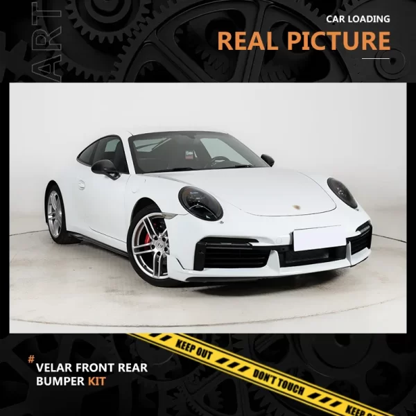 2012-2016 for Porsche 911 Car Modification Body Kit Upgrade 992 Turbo SD Front Bumper Fog Light Cut-Outs PP Material Rear for 99 - Image 3