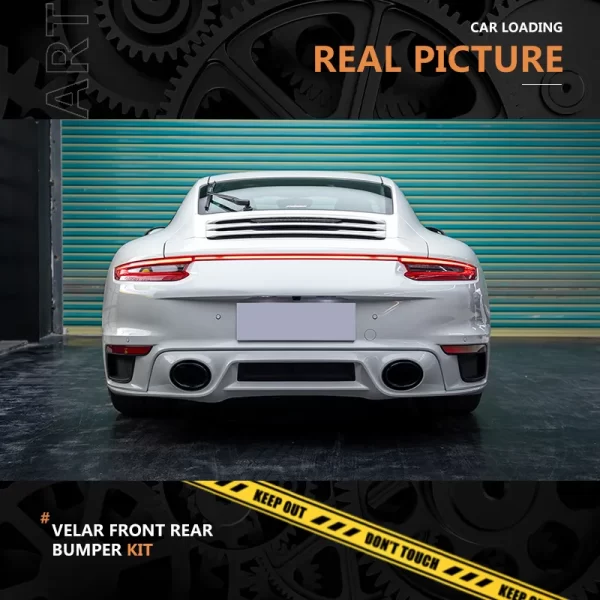 2012-2016 for Porsche 911 Car Modification Body Kit Upgrade 992 Turbo SD Front Bumper Fog Light Cut-Outs PP Material Rear for 99 - Image 5