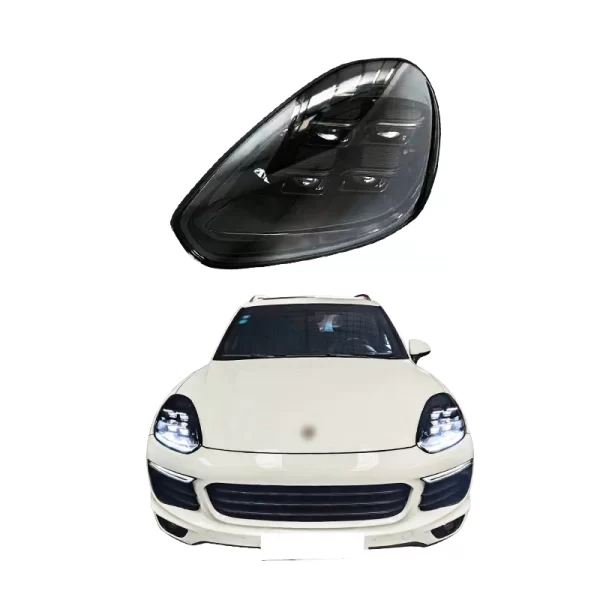 For Porsche Cayenne 2015-2017 High Quality LED Headlights Upgrade 2024 Plug-and-Play Car Headlight Cayenne Modified Headlight - Image 2