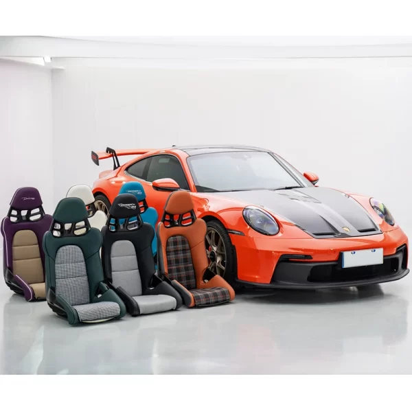 For Porsche Panamera 718 911 Taycan Car Modification New Carbon Fiber Bucket Chair Front Seat Kit 992 GT3 RS Front Seat Upgrade