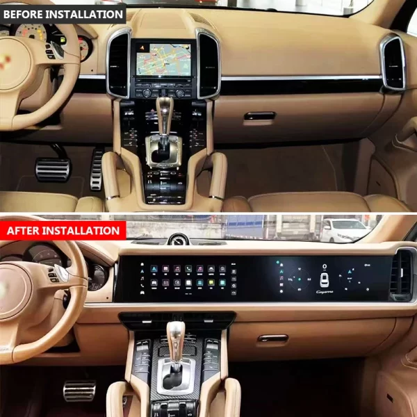 For Porsche Cayenne 2011-2017 Upgrade 2024 Bodykit Car Modification Center Console Interior Dashboard Gear Shift Lever Panel - Image 2