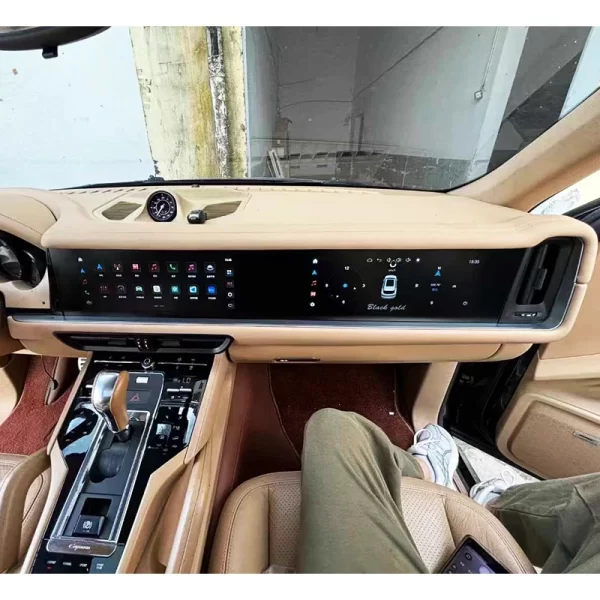 For Porsche Cayenne 2011-2017 Upgrade 2024 Bodykit Car Modification Center Console Interior Dashboard Gear Shift Lever Panel - Image 3