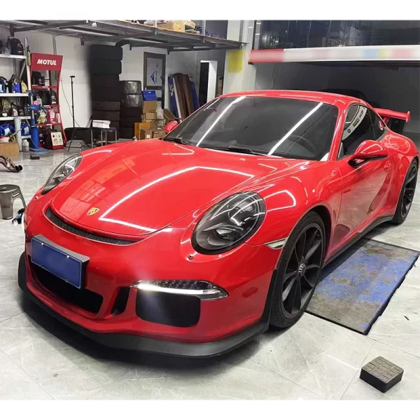 For Porsche 2012-2015 911 GT3 Injection Molded Front Bumper Assembly & Car Grille Body Kit for Upgrade 991 Front Spoiler for Car - Image 2