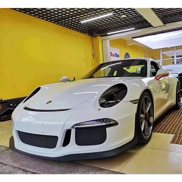 For Porsche 2012-2015 911 GT3 Injection Molded Front Bumper Assembly & Car Grille Body Kit for Upgrade 991 Front Spoiler for Car - Image 3