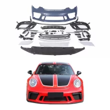 Suitable for Porsche 911 GT3 Front Bumper Assembly Body Kit 991 GT3 pp Injection Molded Front Bumper 991 Front Spoiler for Car