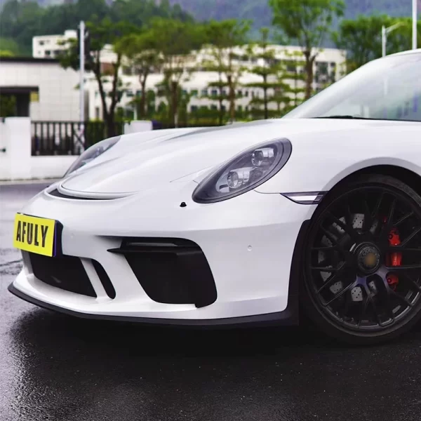 Suitable for Porsche 911 GT3 Front Bumper Assembly Body Kit 991 GT3 pp Injection Molded Front Bumper 991 Front Spoiler for Car - Image 4