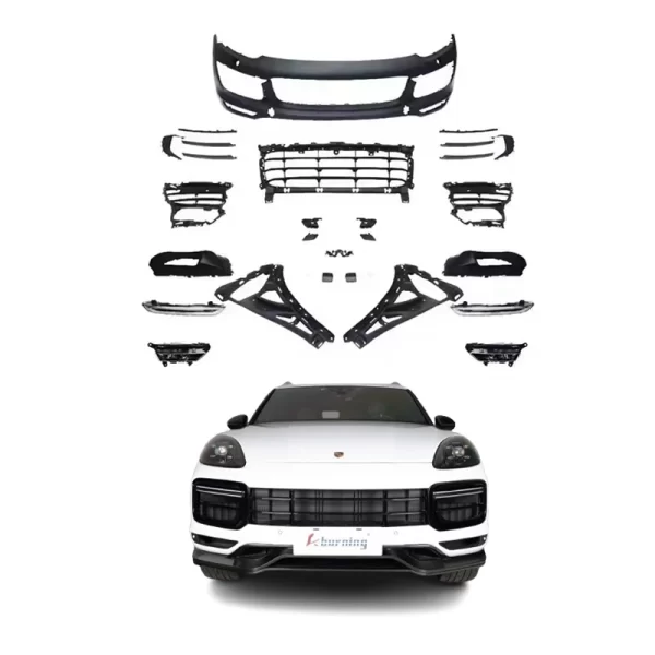 Suitable for Porsche Cayenne 2011-2017 958.2 Upgrade Turbo Front Bumper Cayenne 958.2 GTS Front Bumper Body Kit Car Grille