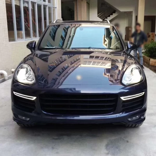 Suitable for Porsche Cayenne 2011-2017 958.2 Upgrade Turbo Front Bumper Cayenne 958.2 GTS Front Bumper Body Kit Car Grille - Image 2