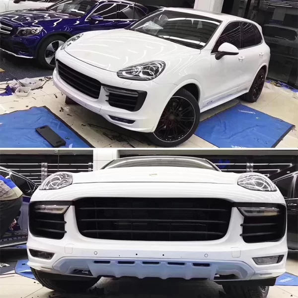 Suitable for Porsche Cayenne 2011-2017 958.2 Upgrade Turbo Front Bumper Cayenne 958.2 GTS Front Bumper Body Kit Car Grille - Image 3