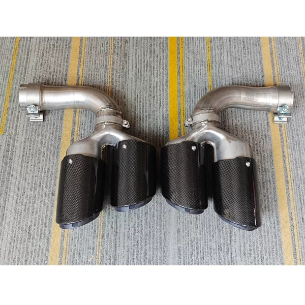 2018-2024  Cayenne Coupe Tailpipe Exhaust Modification Four Outlet Carbon Fiber Throat New Upgrade Type - Image 5