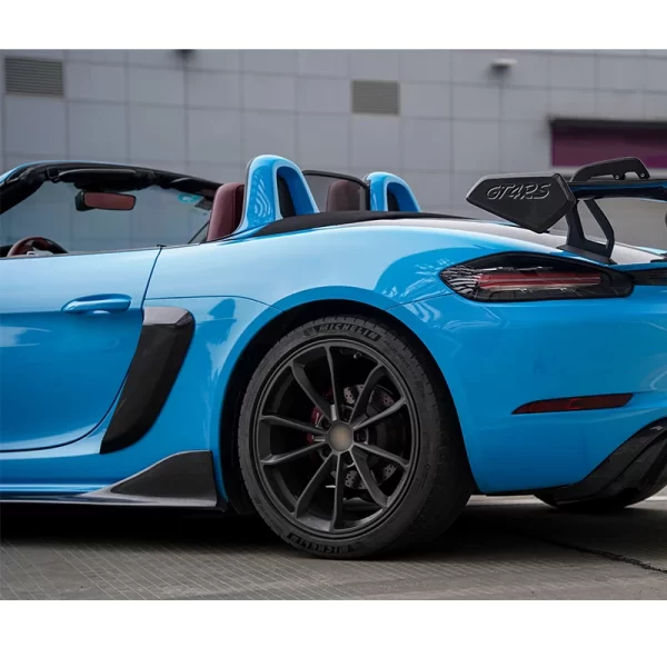 New Upgrade Carbon Fiber Intake Grille  718 GT4 RS 718 982 Cayman Boxster GT4 RS Side Leaf Panel Air Intake Mask New - Image 3