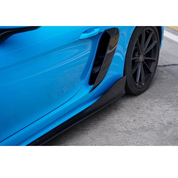 New Upgrade Carbon Fiber Intake Grille  718 GT4 RS 718 982 Cayman Boxster GT4 RS Side Leaf Panel Air Intake Mask New - Image 4