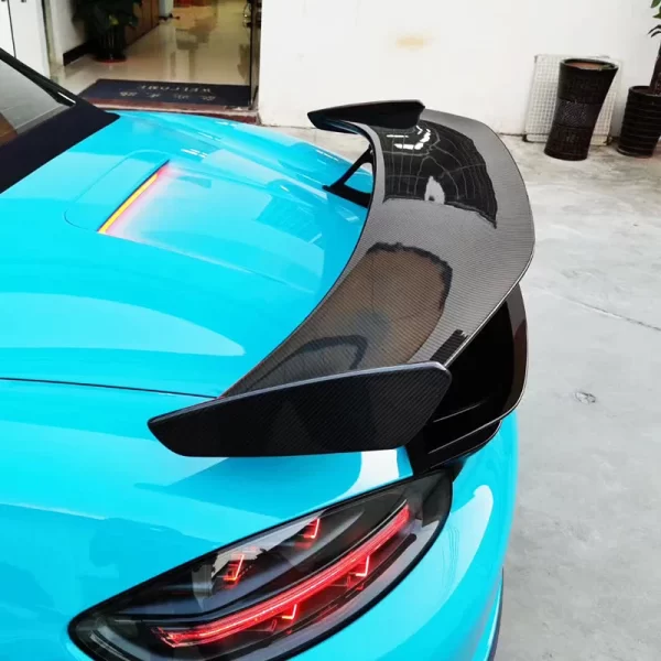 2016-2023  718 GT4 Carbon Fiber Rear Wing Fixed Spoiler New Condition Upgrade for 718 982 Cayman Boxster GT4 - Image 3