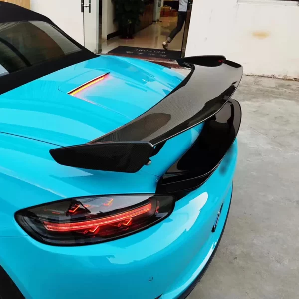 2016-2023  718 GT4 Carbon Fiber Rear Wing Fixed Spoiler New Condition Upgrade for 718 982 Cayman Boxster GT4 - Image 4