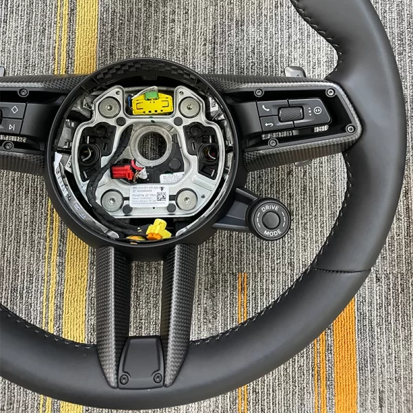 2024  Cayenne GT Carbon Fiber Steering Wheel Assembly New Condition Upgrade for Panamera 971 Macan 911 992 - Image 3