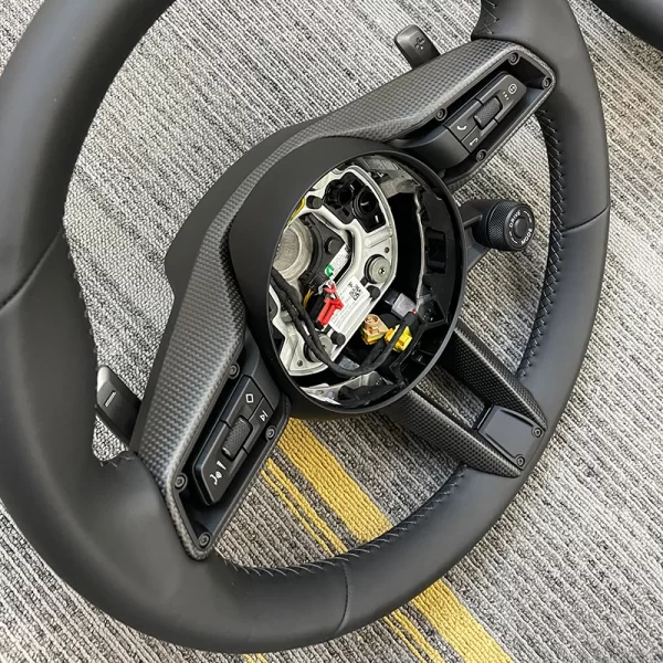 2024  Cayenne GT Carbon Fiber Steering Wheel Assembly New Condition Upgrade for Panamera 971 Macan 911 992 - Image 6
