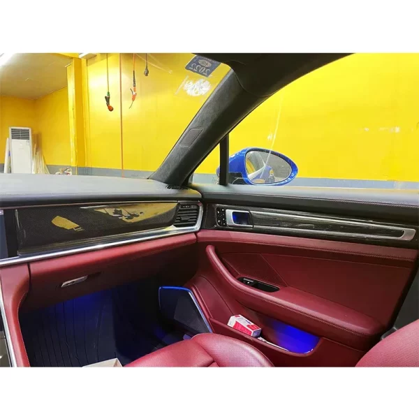 2017-2021  Panamera 971.1 Carbon Fiber Interior Panel New Condition Instrument Panel and Door Panel - Image 5