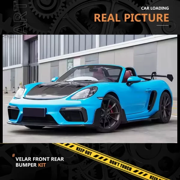 For Porsche 2012-2013 981/982 Car Modification 718 Carbon Fiber Hood Bodykit Car 718 Hood - Image 3
