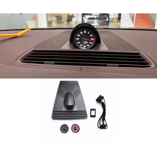 Upgrade Interior Dashboard Time Electronic Accessory Car Stopwatch Meter Clock for Porsche Panamera 2017-2023