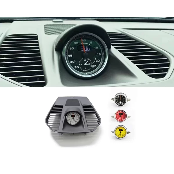 For Porsche 2016-2019 911 Carrera 991 Car Dashboard Speedometer Clock Stopwatch Console with Black Red White Yellow Clock