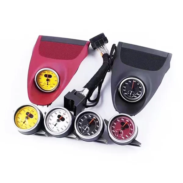 For Porsche 2016-2023 718 Cayman Boxster Car Dashboard Speedometer Clock Stopwatch Console with Black Red White Yellow Clock - Image 2