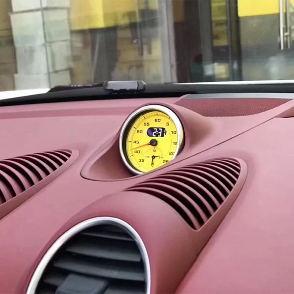 For Porsche 2016-2023 718 Cayman Boxster Car Dashboard Speedometer Clock Stopwatch Console with Black Red White Yellow Clock - Image 5