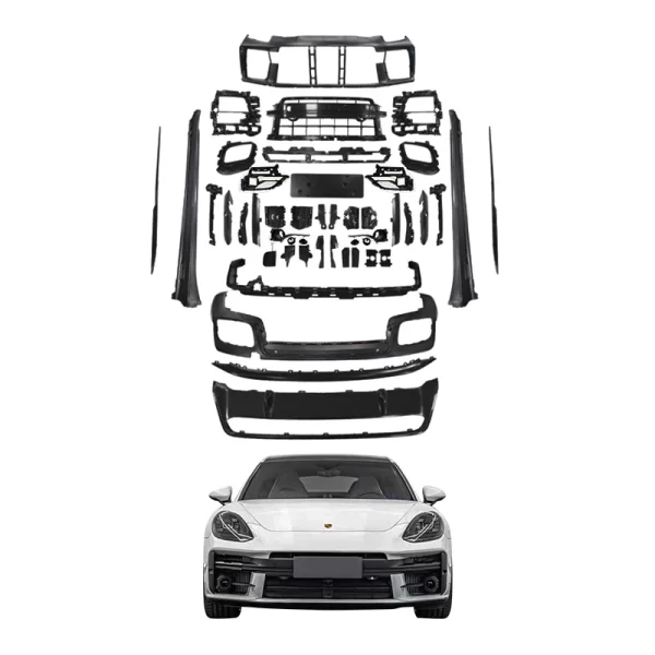 2024 Porsche  GTS Sport Design Body Kit New 976 SD Front and Rear Bumper with Fog Light Cutouts Automotive Grille