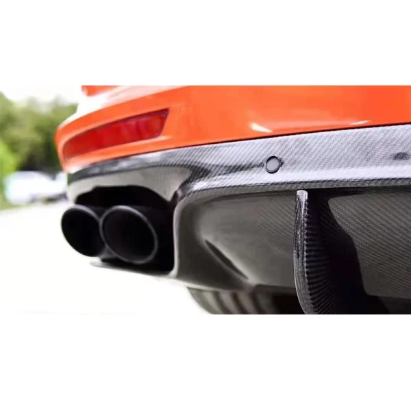 2017-2021 Porsche  Rear Lip Bumper Carbon Fiber Upgrade with New Condition and Fog Light Cut-Outs Model 971 - Image 4