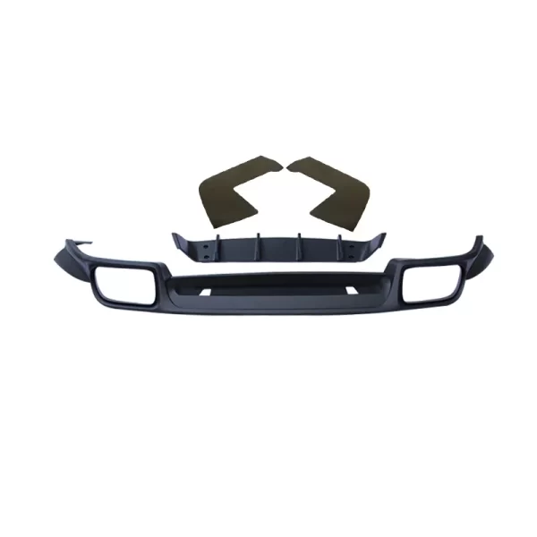 For Techart New Rear Guard and Rear Lip Cover for Porsche Cayenne Coupe 2018-2023 Bumper with Fog Light Cut-Outs
