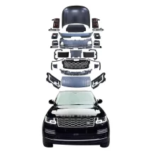 For Range Rover 2013-2017 LED Headlights Upgrade New Front Rear Bumpers Fog Light Compatible 2018-2022 Range Rover Executive