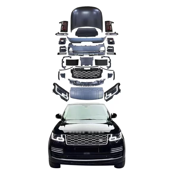 For Range Rover 2013-2017 LED Headlights Upgrade New Front Rear Bumpers Fog Light Compatible 2018-2022 Range Rover Executive
