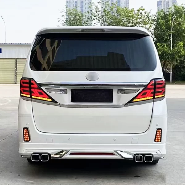 2018 for Toyota Alpha Car Modification Upgrade Bodykit with LED Headlights Bumper and Front & Rear Bars 2008-2014 Models - Image 4