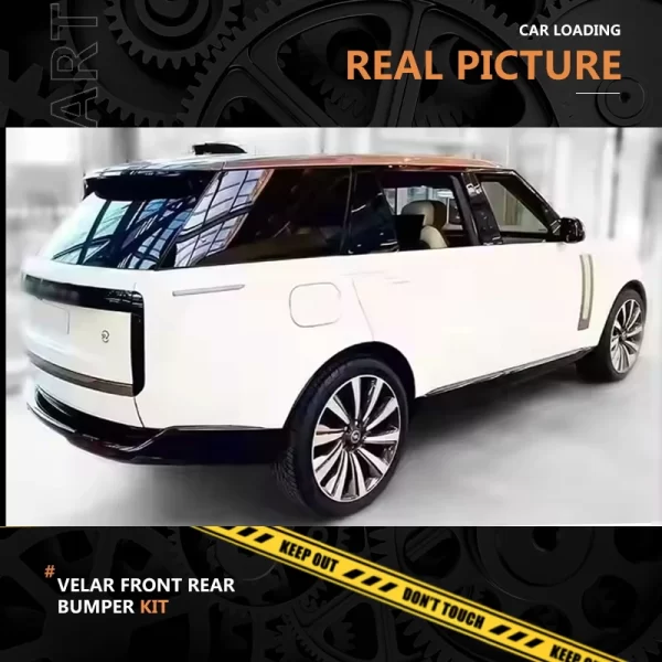 2024 Land for Rover Range Rover Upgrade Kit Black Shine Bumper with High Configuration Front Lip Fender Air Outlet New Condition - Image 5