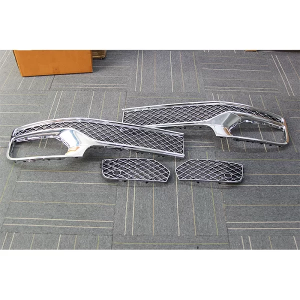 2020-2024 for Bentley Flying Spur Front Bumper Grille Car Body Kit with Fog Light Cut-Outs New Condition - Image 2