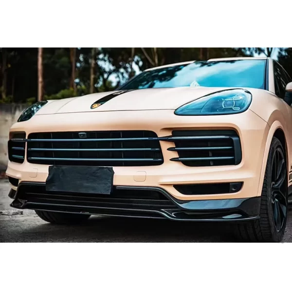 2018-2023 for Porsche Cayenne 9Y0 Carbon Fiber Body Kit New Front Bumper with Fog Light Cut-Outs Sport Rear Bumper Rear Lip Upgr