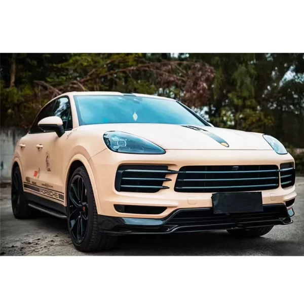 2018-2023 for Porsche Cayenne 9Y0 Carbon Fiber Body Kit New Front Bumper with Fog Light Cut-Outs Sport Rear Bumper Rear Lip Upgr - Image 2