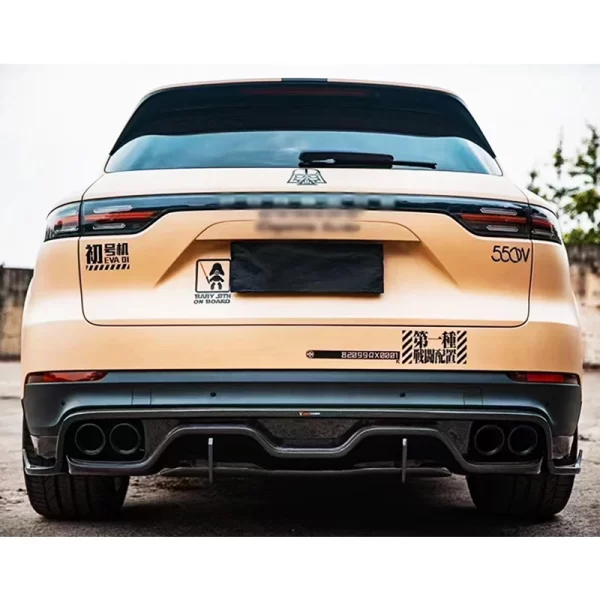 2018-2023 for Porsche Cayenne 9Y0 Carbon Fiber Body Kit New Front Bumper with Fog Light Cut-Outs Sport Rear Bumper Rear Lip Upgr - Image 3
