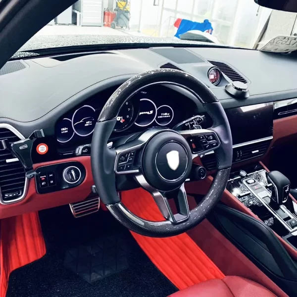 For Porsche Cayenne 2017-2023  9Y0 Panamera 971 Carbon Fiber Steering Wheel Upgrade New Condition Replacement Assembly - Image 2