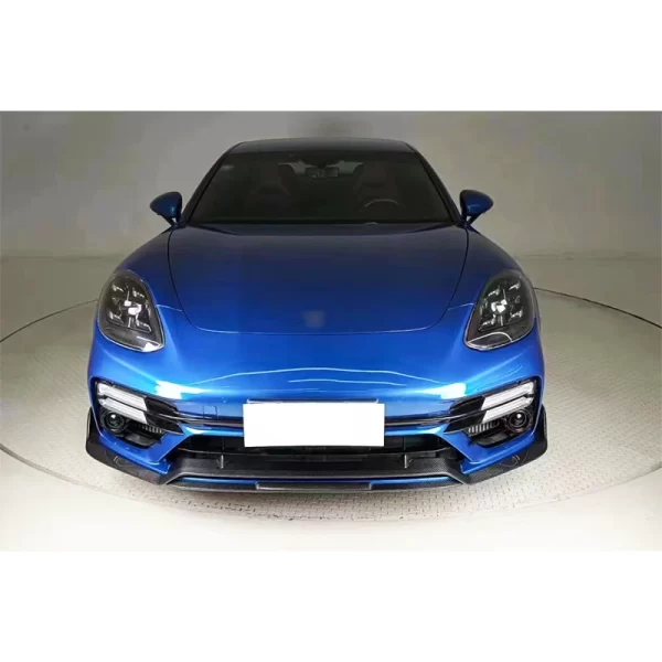 Suitable for Porsche 2017-2023 Panamera TurboS Front Bumper Carbon Fiber Front Lip Lower Deflector Front Spoiler for Car - Image 4