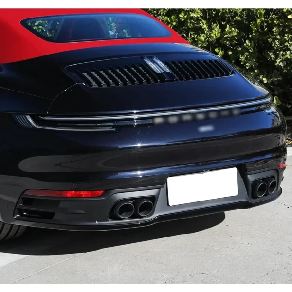 For Porsche 2020-2023 911 Carrera Car Modification Upgrade 992 4S Rear Bumper Exhaust Pipe 992 Sport Exhaust - Image 5