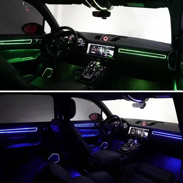 New for Porsche Cayenne 2018-2023 LED Atmosphere Lighting System Ambient Light Car Decoration Lamp - Image 4