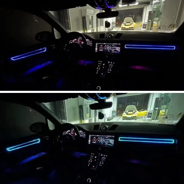 New for Porsche Cayenne 2018-2023 LED Atmosphere Lighting System Ambient Light Car Decoration Lamp - Image 5