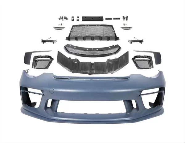 For Porsche 997 Upgrade Bodykit Car 991 GT3 Front Bumper with Surround Kit Equipped with Daytime Running Lights - Image 2