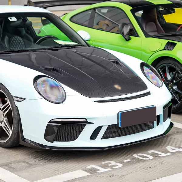 For Porsche 997 Upgrade Bodykit Car 991 GT3 Front Bumper with Surround Kit Equipped with Daytime Running Lights - Image 4